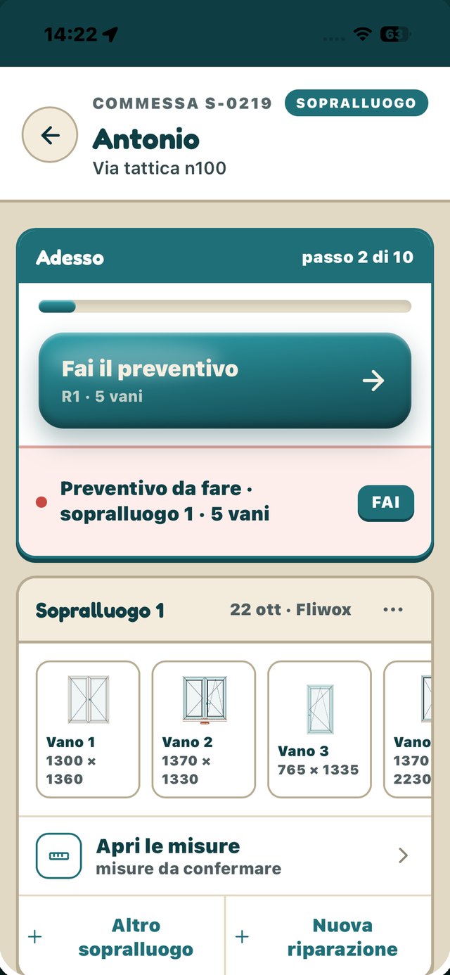 La commessa: un tasto ti dice cosa fare adesso
